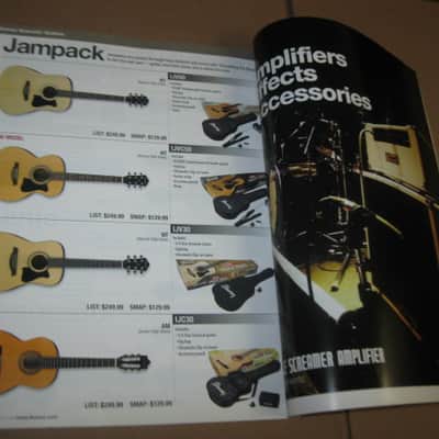 very lightly handed, near A+ genuine Ibanez 2013 Full Line Catalog (114 total pages) + a one page Amendments sheet (states "For Authorized Dealers Only") Color Pictures and B & W Text, Thin Quality Paper, Semi-Gloss Sheen, CATALOG - L: 11" x W: 8 & 1/4" image 20