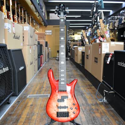 Spector Euro 5 CST 5-String Electric Bass Guitar Natural Red Burst Gloss w/Padded Gig Bag image 4