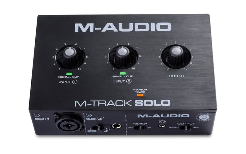 M-Audio M-Track Solo 48-KHz, 2-channel USB Audio Interface image 1