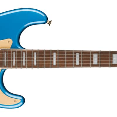 Squier 40th Anniversary Stratocaster Gold Edition Lake Placid Blue image 2