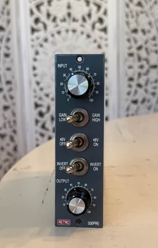 Retro Instruments 500PRE 500 Series Tube Mic Preamp Module image 1