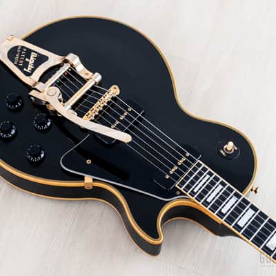 1991 Gibson Custom Shop Edition Pre-Historic '54 Les Paul Custom Black Beauty w/ Case, Yamano image 8