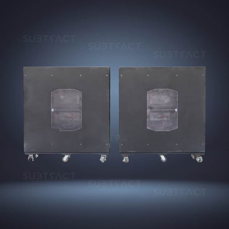 (Pair) Danley Sound Labs BC415 Boundary Coupled Touring Subwoofer w/ Wheel Carts image 1