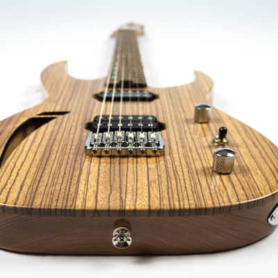 Swisher Handmade Machine Semi-Hollow Body 2024 - Zebrano image 9