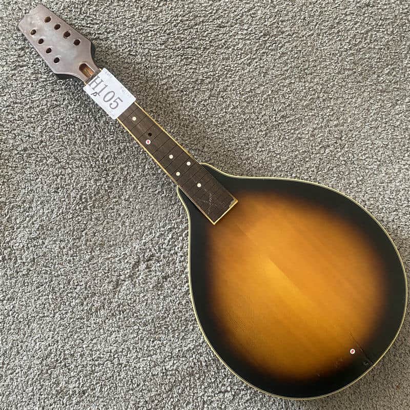 Tobacco Burst 8 String Mandolin Project, Spruce Top, Mahogany Body, Rosewood Fingerboard image 1