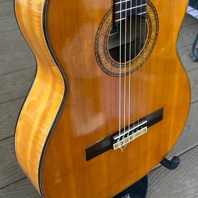 Hoshino (Ibanez) Hy-Lo 740N Classical Guitar  - Japan - 1960s - Spruce/Flame maple W/OHSC image 8