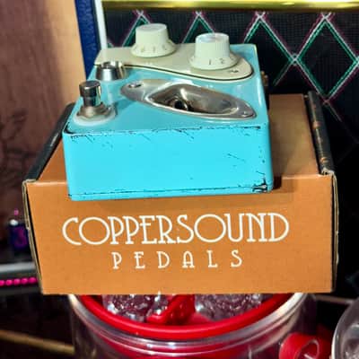 Coppersound Pedals Strategy V1 Preamp / Overdrive Sonic Blue Relic image 8