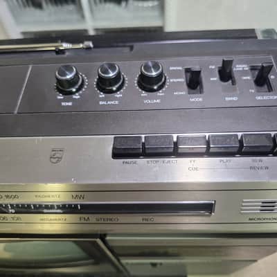 PHILIPS COMBI TC 10 ✅Serviced Rare Vintage SET TV RADIO CASSETTE RECORDER BOOMBOX +VIDEO image 20