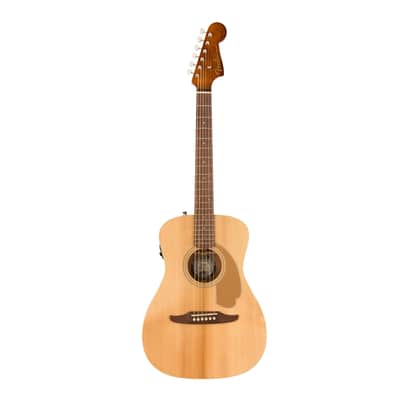 Fender Malibu Player 6-String Acoustic Guitar (Right-Hand, Natural) with Gig Bag, Instrument Cable, Guitar Stand, Clip-On Tuner, Guitar Strings, Guitar Learning Book, Strap Bundle image 2