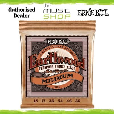 Ernie Ball Earthwood Phosphor Bronze 13-56 Medium Acoustic Guitar Strings - 2144 image 1