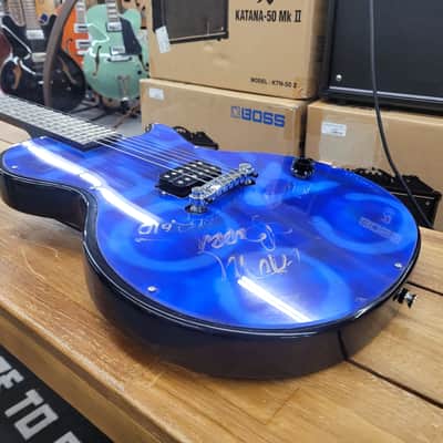Epiphone Les Paul Junior Cold Case Season 4 Edition Signed By Chuck Berry 2006 Blue image 7