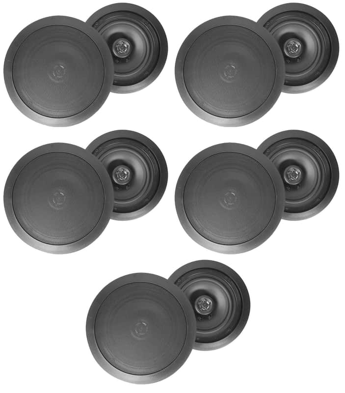 10) Rockville HC85 8" Inch 700 Watt Black In-Ceiling Home Theater Speakers 8 Ohm image 1