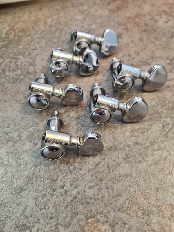 Grover Pat. Pending Milk Bottle machine head tuners 1960s image 1
