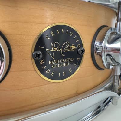 Rare 4.5x14" DW Craviotto Solid Shell Maple Snare Drum image 3