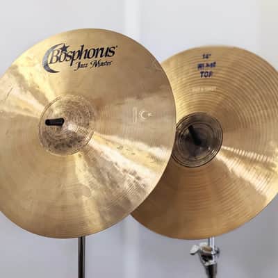 NEW Bosphorus 14" Jazz Master hi-hats (808/1208g) REDUCED with VIDEO SOUND FILE image 2