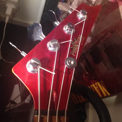 Phantom guitars bass Red 1980's rare image 11