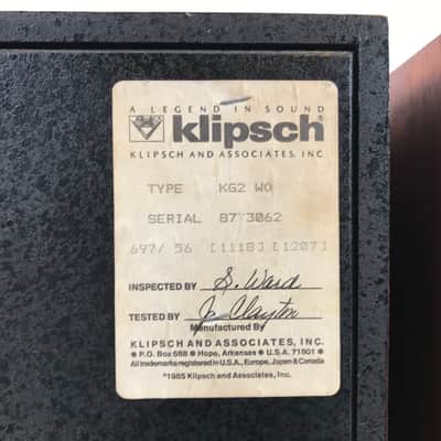 Vintage Klipsch KG2 Speakers image 11