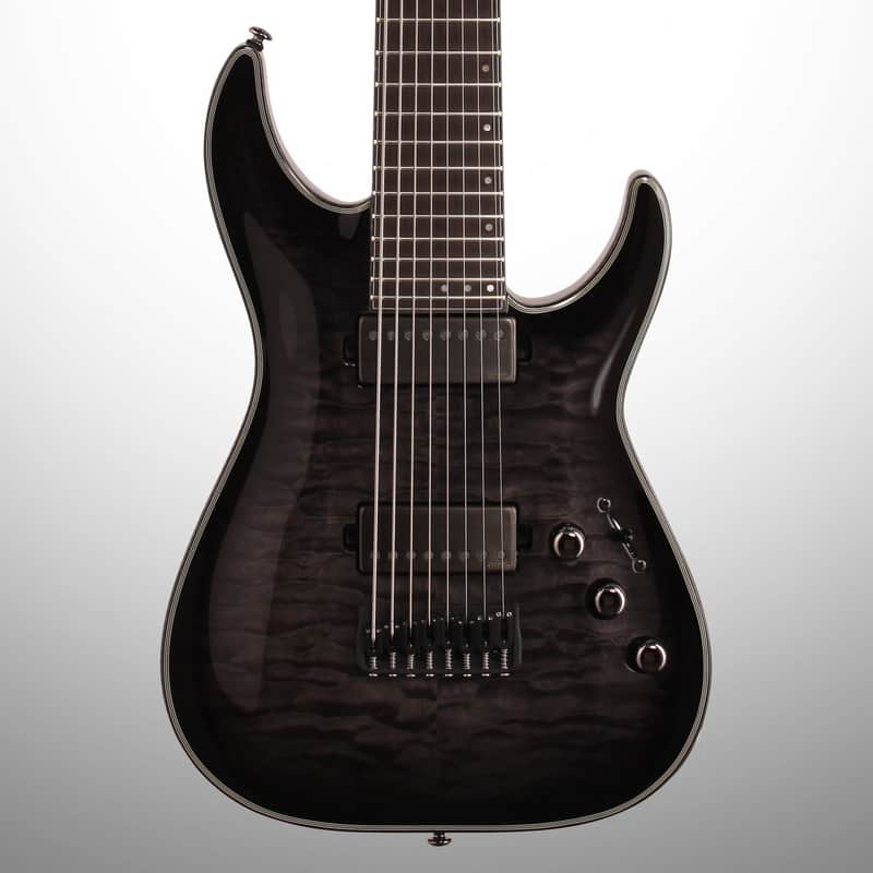 Schecter Hellraiser Hybrid C8 Electric Guitar Trans Black Burst, Open Box (Very Good) image 1