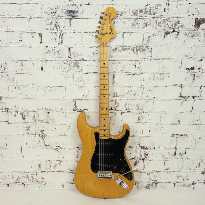 1977 Fender USA Stratocaster Natural Finish Electric Guitar W/ Hard Shell Case image 1