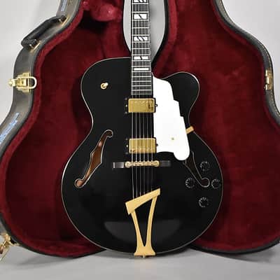 1993 Jim Triggs Round Midnight Archtop Black Finish image 2