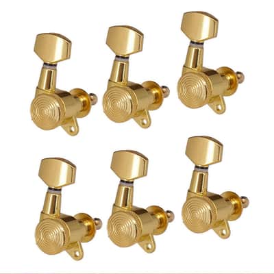 Grover Mini Locking RotoMatics Machine Heads Tuners 406G Gold 3+3 image 2