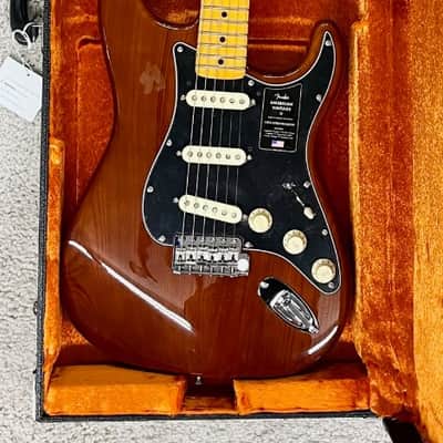 Fender American Vintage II 1973 Mocha Stratocaster Electric Guitar with HardCase image 1