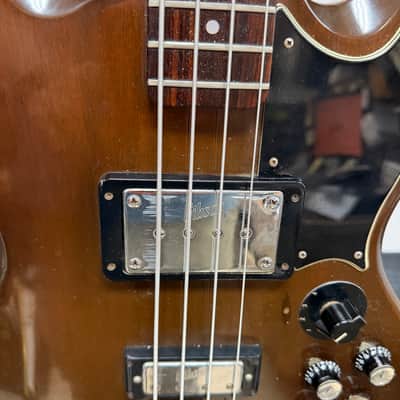Vintage Gibson EB-3 Walnut Electric Bass Guitar Made in the USA 34" Scale image 8