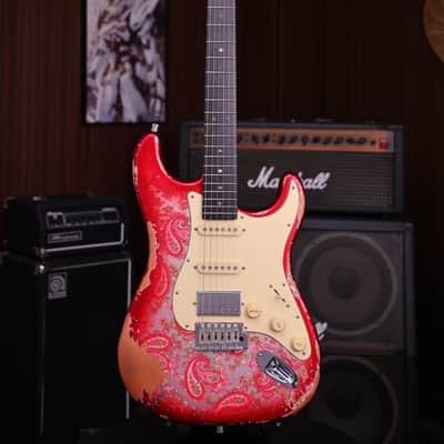 Dhatarattha HH Strat-Style Electric Guitar - Nitro Paisley Relic image 2