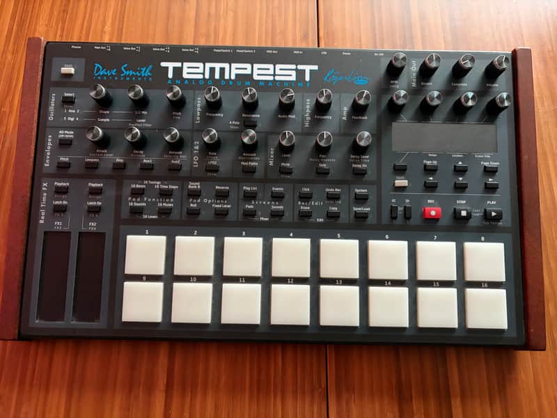 Dave Smith Instruments Tempest 6-Voice Drum Machine 2011 - 2018 - Black with Wood Sides image 1