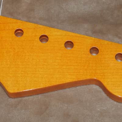WD Music SNVSVPF Lic. Fender Pau Ferro Stratocaster Neck Vintage Amber Gloss Poly Soft V Profile #2 image 2