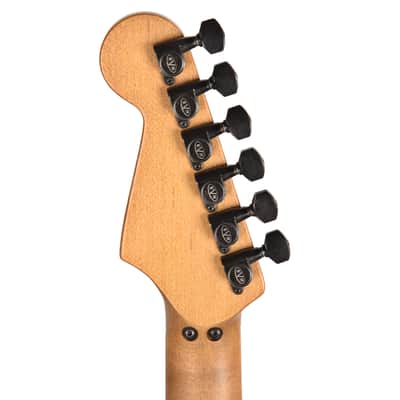 EVH Limited Edition Striped Series Frankenstein Frankie Black w/Yellow Stripes Aged image 7