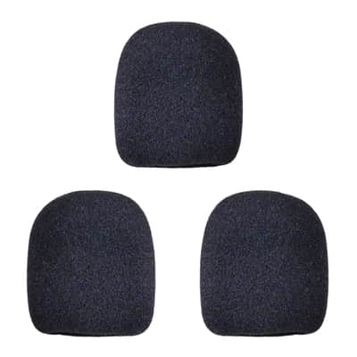Microphone Windscreen - 3 Pack - Black - Fits Shure SM58, Beta 58A & Similar - Vocal Mic Cover New image 1