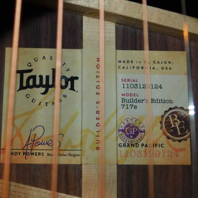 Taylor 717E Builders Edition 2019 - Natural image 10