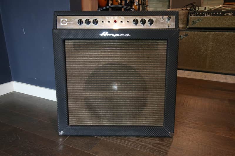 Ampeg GS-15R Gemini VI 30-Watt 1x15" Guitar Combo 1966 - 1967 - Black image 1