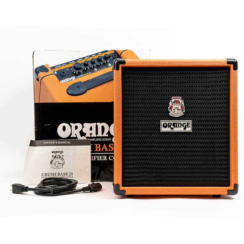 Orange Crush Bass 25 1x8 25W Bass Combo Amp Analog Practice Amplifier w/ Box image 1