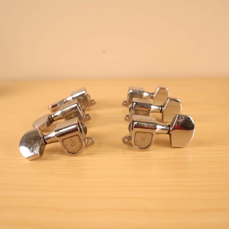 Vintage 1970's Schaller W. Germany 3x3 Chrome Tuners for Les Paul SG ES-335 image 1