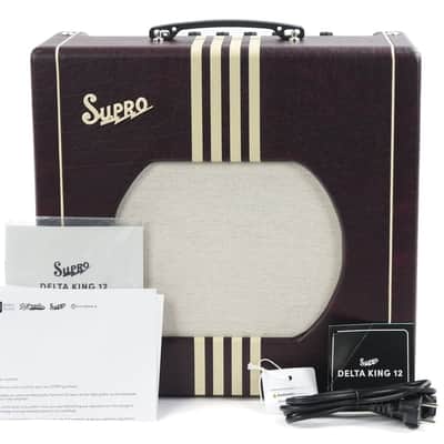 Supro Delta King 12 Burgundy White image 2