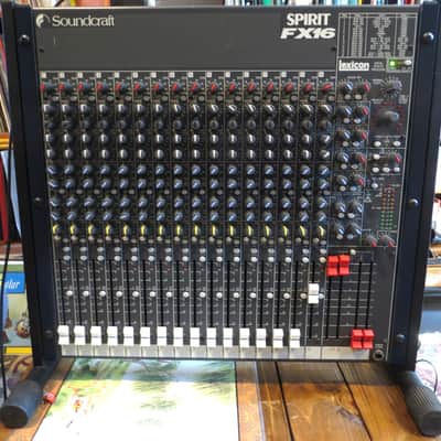 Soundcraft  Spirit FX16 Mixer with Lexicon FX & table stand image 1
