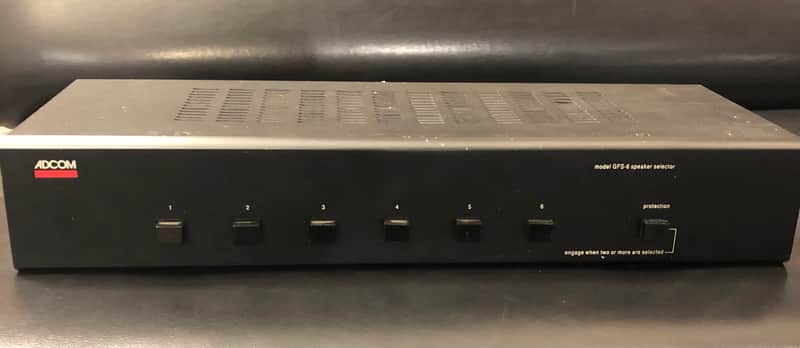 Adcom GFS 6 Speaker Selector - Black image 1
