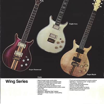 Washburn Eagle 1981 - Cherry Sunburst - 5 piece neck through with coil taps image 16