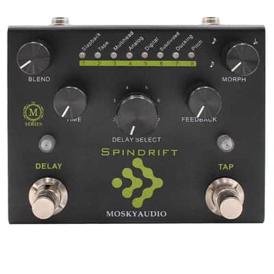Mosky SPINDRIFT Digital Delay with TAP Guitar Effect Pedal 8 Mode Metal Shell image 1