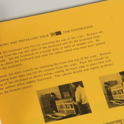 ARP 2500 modular synthesizer original owner's manual, poster and brochure image 6