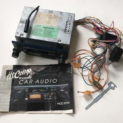 Hicomp HCC-1170 Audiovox Car Radio Cassette Made In Japan w/ Manual Wire Harness image 1