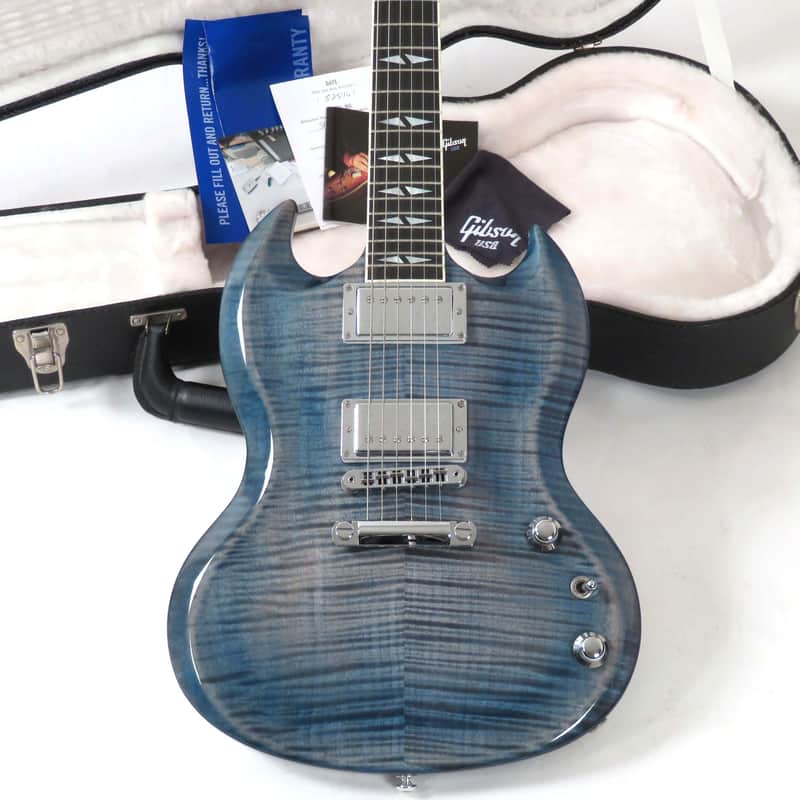 2016 Gibson SG Supreme Limited Edition - Ocean Blue - Flame Top! Original Case &  Paperwork