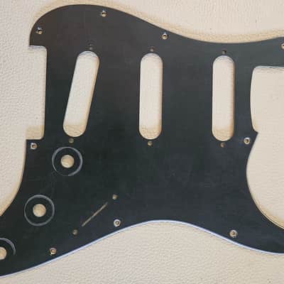Fender Stratocaster Aged Relic 3 ply Pickguard Black image 6
