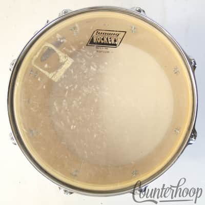 *Ludwig 13x12"White/Black Concert Tom Drum Vintage 80s USA Monroe Keystone 8Lug* image 7