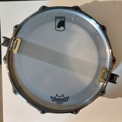 Mapex BPST4651LN Black Panther Machete 14x6.5" Steel Snare Drum 2010s - Brushed Nickel Over Steel - RARE ! image 3