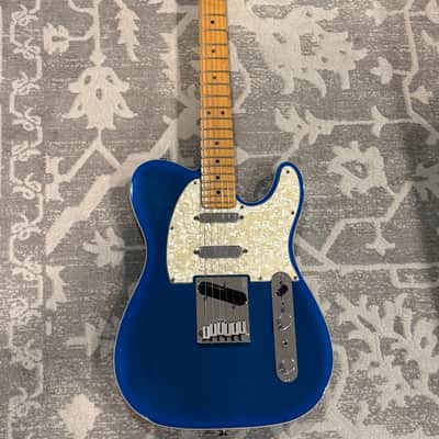 RARE 1996 Fender Telecaster Plus V2 Blue Burst & Maple Fretboard OHSC image 2