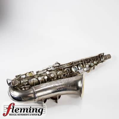 Conn New Wonder Transitional Alto Saxophone - Silver Plate, Gold Wash Bell, 1932 image 3