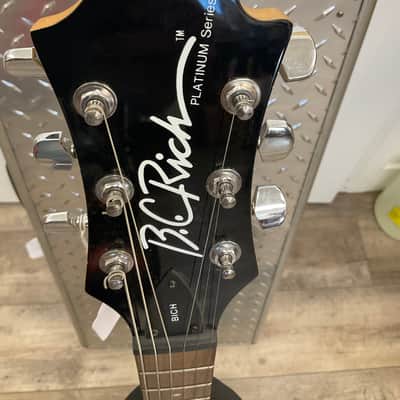 B.C. Rich Bich Electric Guitar - Black-With Hard case image 6
